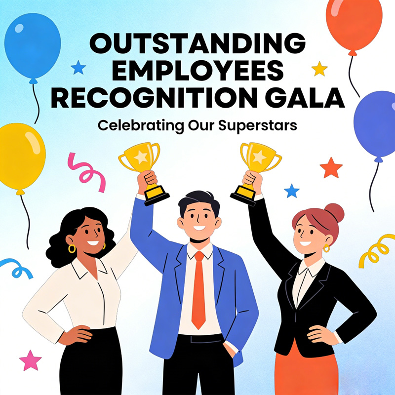 Honrando a Excelência, Moldando o Futuro – O Sucesso da Cerimônia de Reconhecimento aos Funcionários Destaque da Nossa Empresa